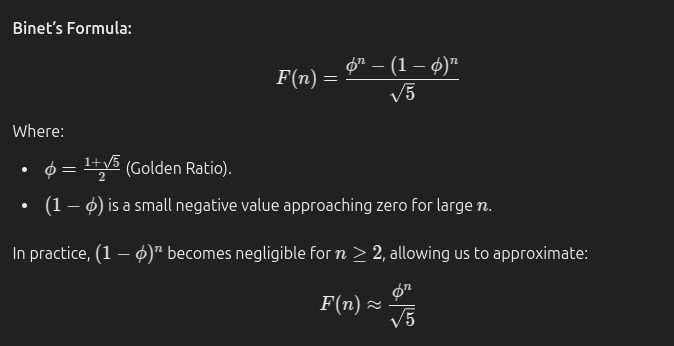 Binet's Formula